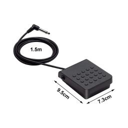 Pedal de sustentação compacto, interruptor de pé momentâneo resistente para controladores MIDI digital - Image 6