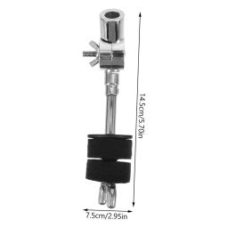 Acessórios de percussão ajustável, 6 Polegada, Cymbal Stacker, Stand, Rod Lever, Mount Holder, Drum Arm, Acessórios, 2pcs - Image 6