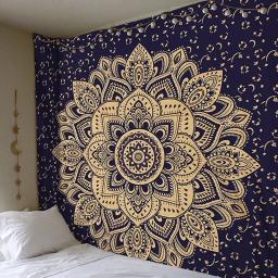 150cm mandala impressão tapeçaria parede pendurado tapete lance yoga praia tapete cobertor grande almofada de dormir arte da parede tapeçaria decorações - Image 3