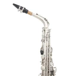 SLADE-Saxofone Alto com Estojo de Transporte, Eb, E Flat, Sax Prateado, Palhetas, Luvas, Pano de Limpeza, Acessórios - Image 4