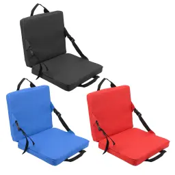 Cadeira portátil e dobrável com encosto, Assento confortável do estádio, Almofada para Camping ao ar livre e Praia - Image 2
