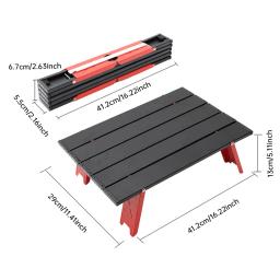 Mesa dobrável leve para camping ao ar livre, portátil, mini, dobrável, liga de alumínio, tenda casual, café - Image 2