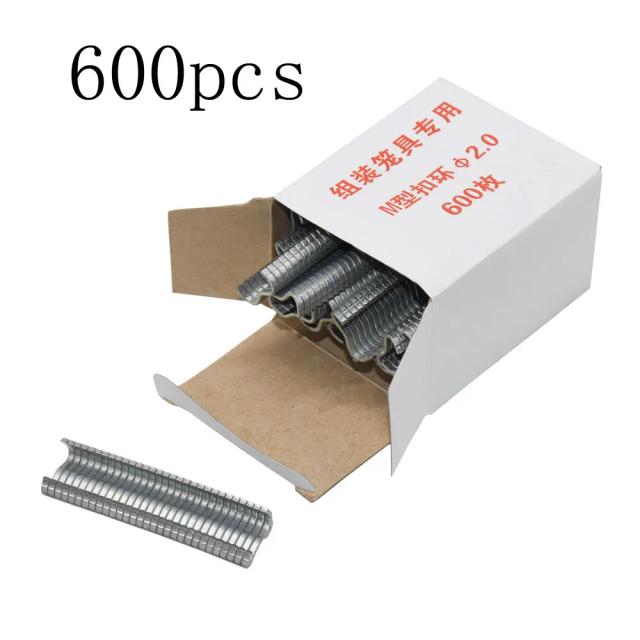 Alicate Hog para Montagem de Gaiolas com 600 Peças de Grampos para Malha de Galinha e Braçadeiras para Suprimentos de Aves Domésticas