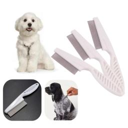 Casa do Animal de Estimação Pente Cuidado Proteger Flea Flea Comb Para O Cão Do Gato do animal de Estimação do Aço Inoxidável Conforto Cabelo Grooming Comb Suprimentos de Limpeza - Image 3