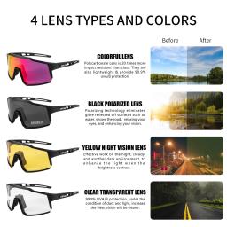 Kapvoe Ciclismo Óculos Polarizados MTB Road Bike Óculos UV400 Óculos De Proteção Ultra Light Sport Eyewear Equipment - Image 4