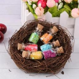 10/100 pçs mini garrafas de vidro transparente com rolha de cortiça garrafas de mensagem para decoração de festa de aniversário de casamento diy frascos presentes - Image 2