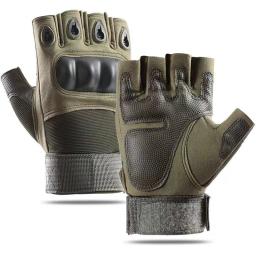 Luvas táticas ao ar livre de meio dedo para homens, dedo cheio, esportes, tiro, caça, escalada, airsoft, motocicleta, ciclismo - Image 1