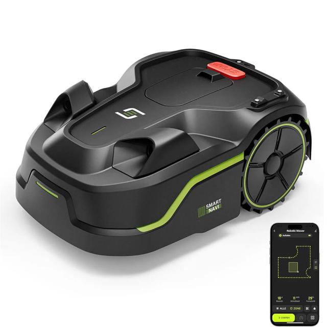 Cortador de Grama Robô SS 1000m² com GPS e Controle por Aplicativo