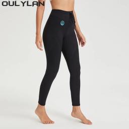 Oulylan-Calças de mergulho masculino e feminino, calças de neoprene, natação quente e fria, surf e vela 1,5mm - Image 4