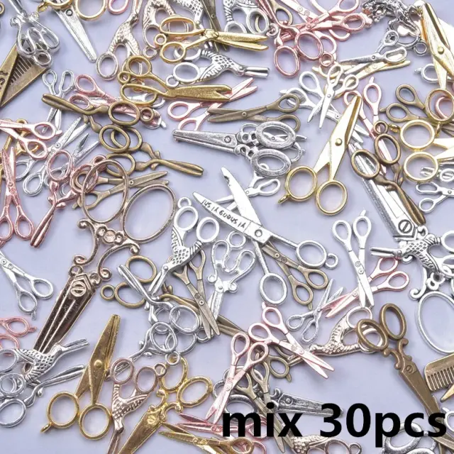 Kit de 10 a 50 Pecas de Tesouras e Acessórios para DIY em Joias e Pedrarias