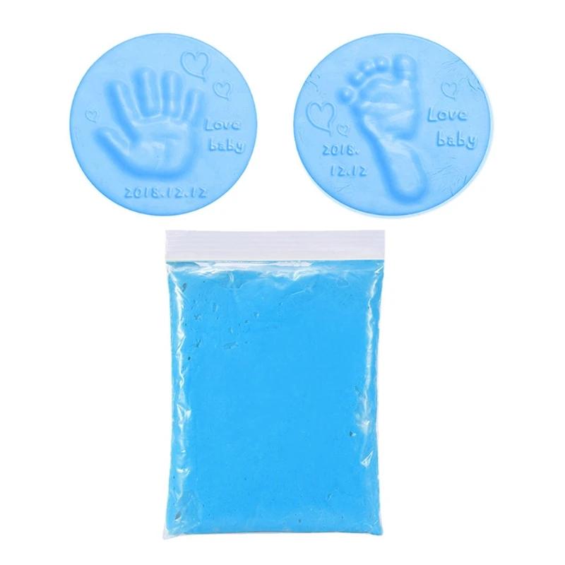 Modelagem espuma macia argila secagem ar argila bebê handprint lembrança decorações do berçário melhores da mãe - Image 1