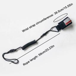 Cintos retráteis para prancha de surf e Raft Kayak Rope, Beach Surfing Leash, Spring Leg Foot, Stand Up Paddle Board, Wrist Ankle Leash, TPU - Image 2