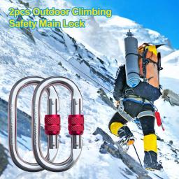 Heavy Duty Alloy Steel Carabiner Clip, atividades ao ar livre, escalada, montanhismo, caminhadas, Rock, 25kN - Image 4