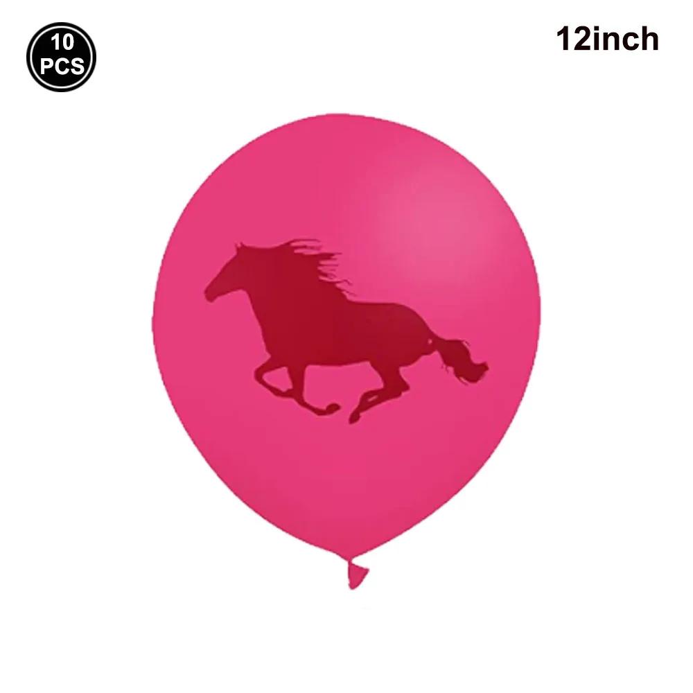 Conjunto de balões com confete e lantejoulas, balões de látex, para festa de aniversário infantil, cowboy e cowgirl, 10 unid - Image 1