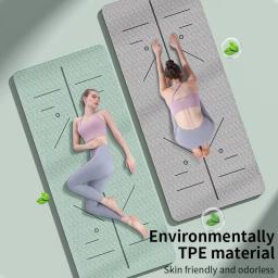 Tapete de Yoga com Alça para Mulheres, Antiderrapante, Eco Friendly, Exercício Fitness, Workout Mats, Casa, Pilates - Image 2