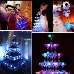 LED Light Cubes De Gelo Para Festa, Copo Luminoso, Lâmpada Da Noite, Bar Decoração, Casamento, 5 PCs - Image 6