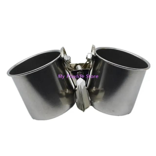 Alimentador de Pássaros Inox com Suporte para Gaiola - Copos Duplos para Água e Comida