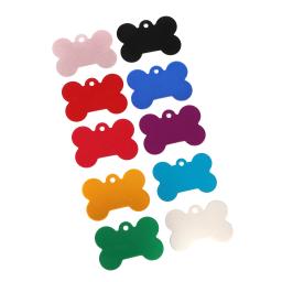 Alumínio osso Tags para Pet cão e gato, etiquetas personalizadas para prevenir a perda, Puppy Coleiras, marcadores ósseos, Pet Supplies, 10 pcs - Image 3