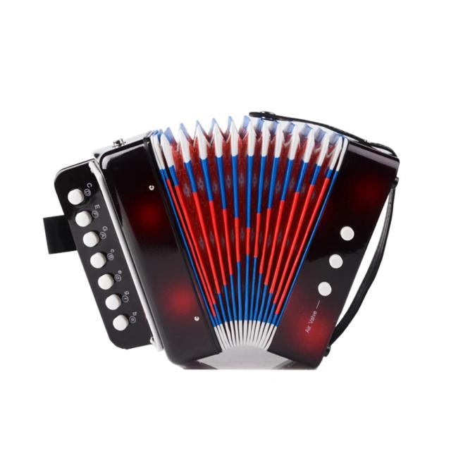 Sanfona Acordeon Brinquedo Musical com Botões - Teclado Toy Piano e Gaita Ammoon