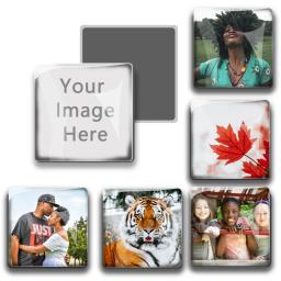 Custom Square Glass Frigorífico Ímãs, lembrança, adesivos de geladeira, fotos personalizadas, fotos, Home Decor, presentes, DIY, 50mm - Image 1