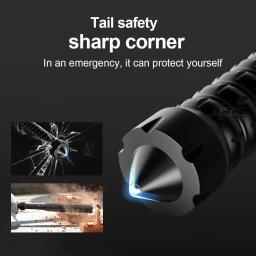 Poderoso acampamento ao ar livre e caça lanterna LED, zoom telescópico, recarregável, liga de alumínio, impermeável, tocha para autodefesa - Image 5