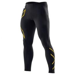 Calças justas de secagem rápida respirável masculina, calças de compressão, perneiras corrida, fitness, musculação, calças magras - Image 2