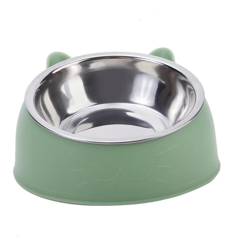 Tigela de gato e cão sem deslizamento, alimentador de animais, base para filhotes, comida e água potável, protetor de segurança inclinado, 15 graus, acessórios para animais, 100ml - Image 1