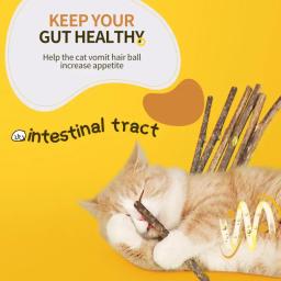 Catnip Wood Chews Sticks para Gatos, Tengo Molar Sticks, Produtos de Limpeza dos Dentes, Todo Natural, 5 Varas por Saco - Image 5