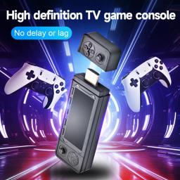 128g 256g x9 pro gameptick 4khd tv vídeo game consol jogos 3d para psp/ps1/n64/nds 40 + simuladores retro jogos duplo 2.4g controlador - Image 2