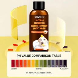 Dog Body Wash 3-em-1 mancha de coco e eliminador de odores, hidratante sem lágrimas orgânico à base de plantas, shampoo e condicionador para cães, tapete - Image 2