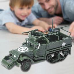 Escala 1/72 1/48 montado modelo diy meia trilha veículo blindado 4d brinquedos que faz a areia militar mesa cena layout plástico diorama - Image 6
