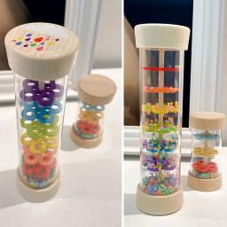 Instrumento De Tubo De Som De Chuva De Madeira, Instrumento Musical, Ampulheta Music Shaker Toy, Brinquedo De Iluminação Auditiva, Rainmaker Rain Stick - Image 5
