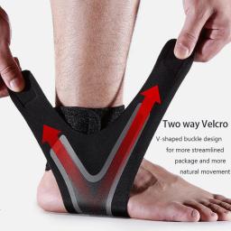 Ajustável Tornozelo Brace Protector para Corrida, Compressão Tornozelo Suporte, Futebol, Basquete, Ginásio Bandagem, Tornozelo Strap - Image 5