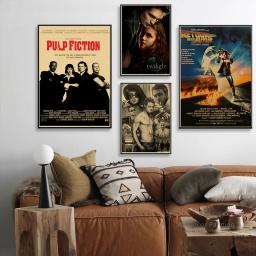 Filme clássico coleção de tv cartazes pulp fiction/clube de luta/doce retro impressões filme vintage casa quarto arte decoração da parede pintura - Image 3