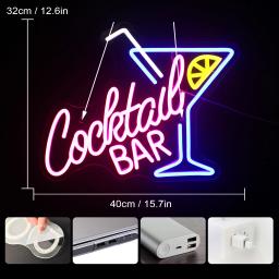 Ineonlife Beer Bar Série Neon Sign Luzes LED, Shop Sign, Decoração da parede, Cocktail, Clube, Home Room, Party Decor - Image 4