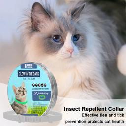 Coleira Luminosa para Pulgas e Tiques para Animais de Estimação, Tamanho Ajustável, Fluorescente, Cães e Gatos, Proteção até 8 Meses - Image 4