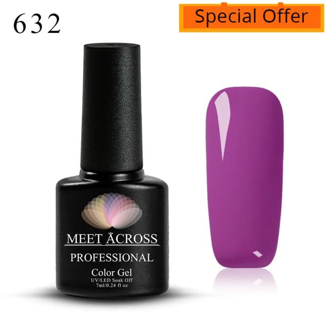 Esmalte Gel Semi Permanente Mtssii UV com Glitter Aurora Magnético Espumante Arco-íris para Nail Art DIY 7ml