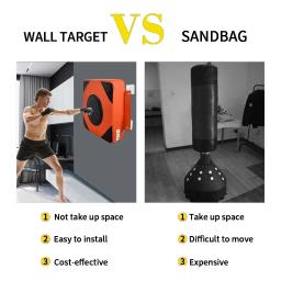 Almofada De Perfuração De Parede De Couro Falso, Boxe Punch Target, Training Sandbag, Sports Dummy, Lutador, Artes Marciais, Fitness - Image 2