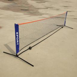 Rede De Badminton Portátil Mais Espessa Dobrável Fácil Configuração Nylon Sports Tennis Net Kids Voleibol Lawn Tennis Net - Image 2