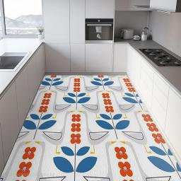 O estilo japonês decora esteiras da cozinha, PVC do Não-deslizamento, impermeável, esteira óleo-prova, macia, esteiras fáceis de limpar, impermeáveis - Image 5