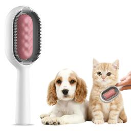 Escova dupla face de massagem mágica para animais de estimação, depilação, pente injetável de água, cuidados com a pele, beleza, cães e gatos, magia - Image 5