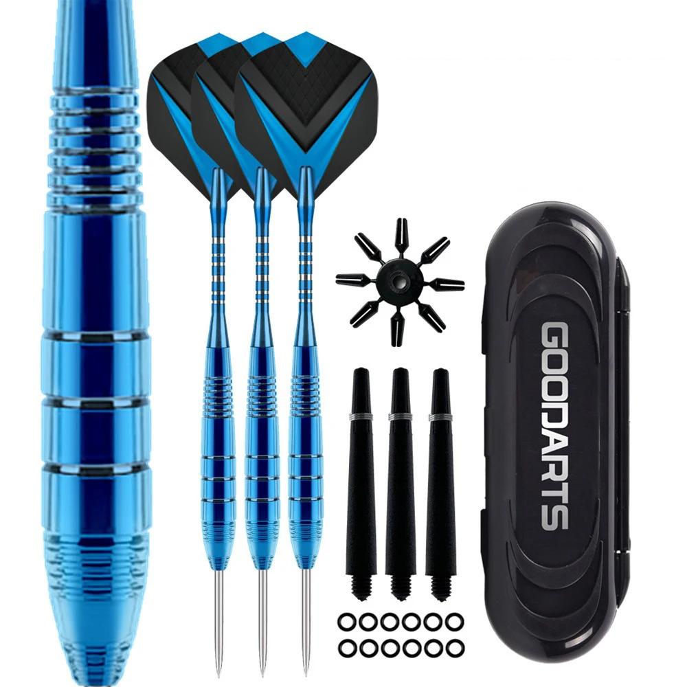 Conjunto de pontas de metal para dardos, 3 eixos de alumínio, dardos profissionais, conjuntos de pontas de aço extras, 3 voos de dardo, 3 eixos de plástico de substituição - Image 1