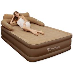 152*203*48cm 2 pessoa inflável colchão cama interior ao ar livre dormir acampamento almofada de ar carro dobrável preguiçoso portátil sofá esteira - Image 4