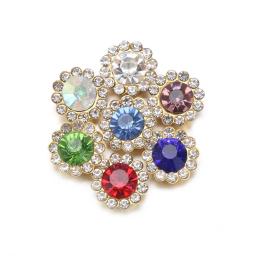 10 pçs botões de strass em forma de flor de cristal brilhante pedra de vidro de aço inferior roupas decoração acessórios de costura - Image 4