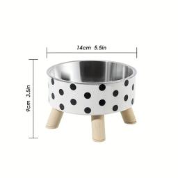 Elevada Anti-Choking Pet alimentação tigela com suporte, levantado Cat Food and Water Feeder, Suprimentos para beber, cães pequenos e médios - Image 6