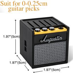 Suporte portátil da picareta da guitarra, Plectrum impresso 3D, Caixa De Armazenamento Com Slot Pick, Guitarra Capo, Sintonizador, Cordas, Estojo De Armazenamento - Image 6