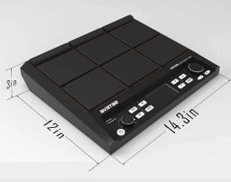 Tudo-em-um percussão Pad Multipad, 9-Sample Multipad, bateria elétrica com 600 sons, suporte USB MIDI - Image 3
