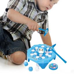 Jogo de quebra de gelo mini pinguim armadilha quebrar gelo ativar festa de família quebra de gelo crianças quebra de mesa bater bloco entretenimento brinquedo - Image 4