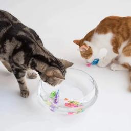 Brinquedo do gato led indutivo interativo natação robô peixes brinquedos brilhantes peixes elétricos estimular gatinho caça instinto produtos para animais de estimação - Image 5