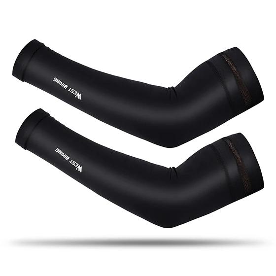 Mangas de Ciclismo Oeste-Gelo Seda: Proteção Solar UV para Corrida e Fitness no Verão